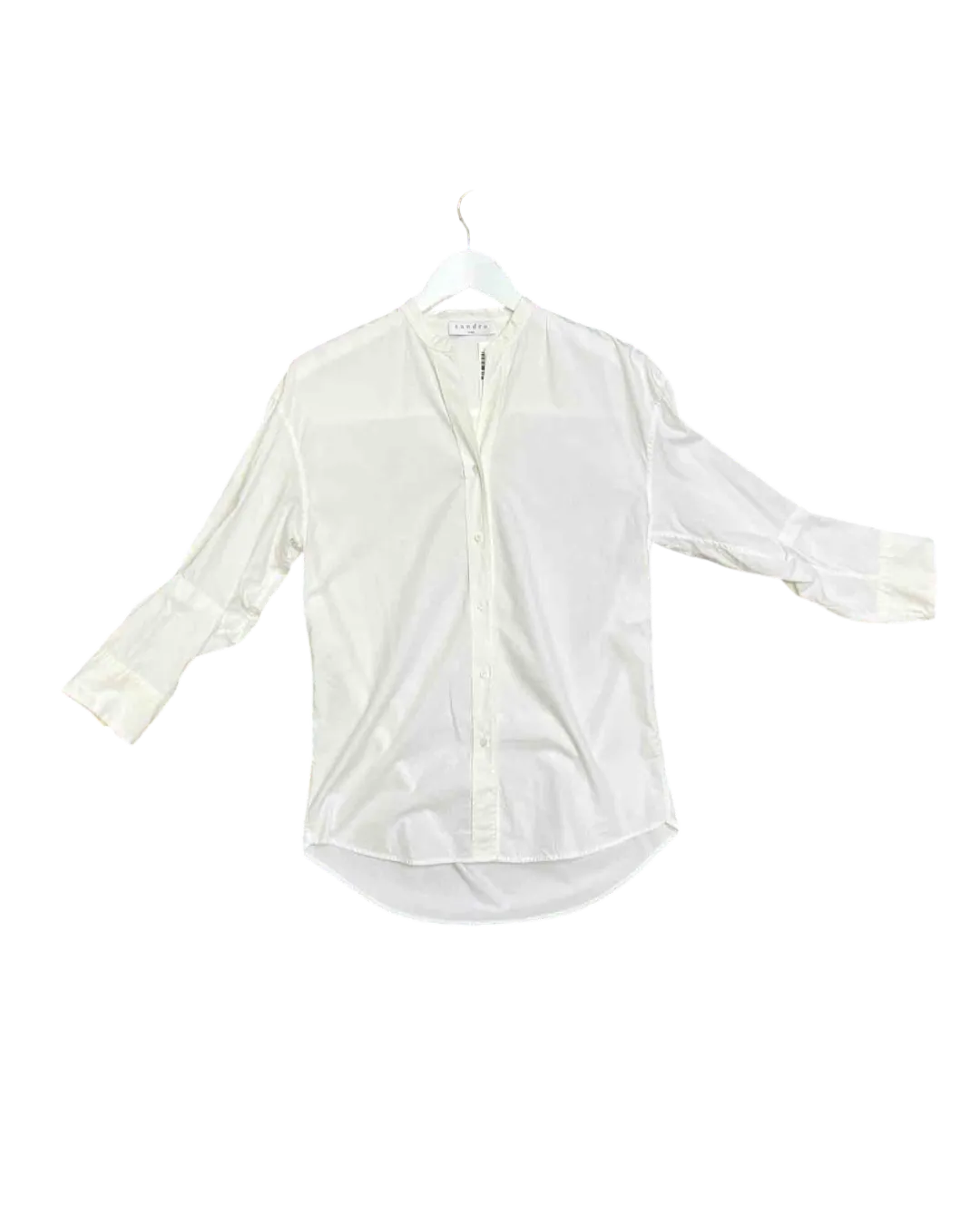 Size 1 (8) | Sandro Zip-Sleeve Shirt