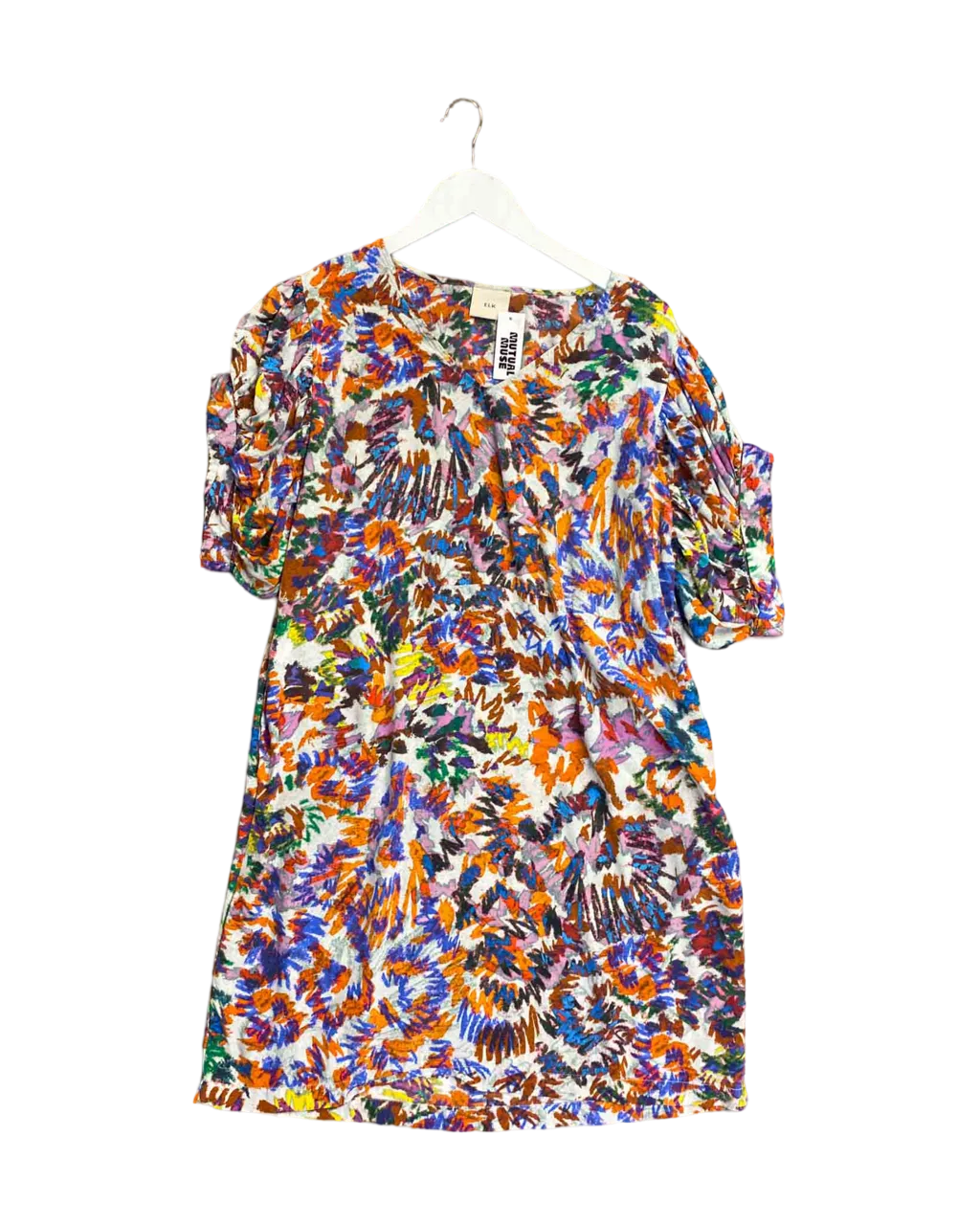 Size 10 | Elk Print Viscose Dress