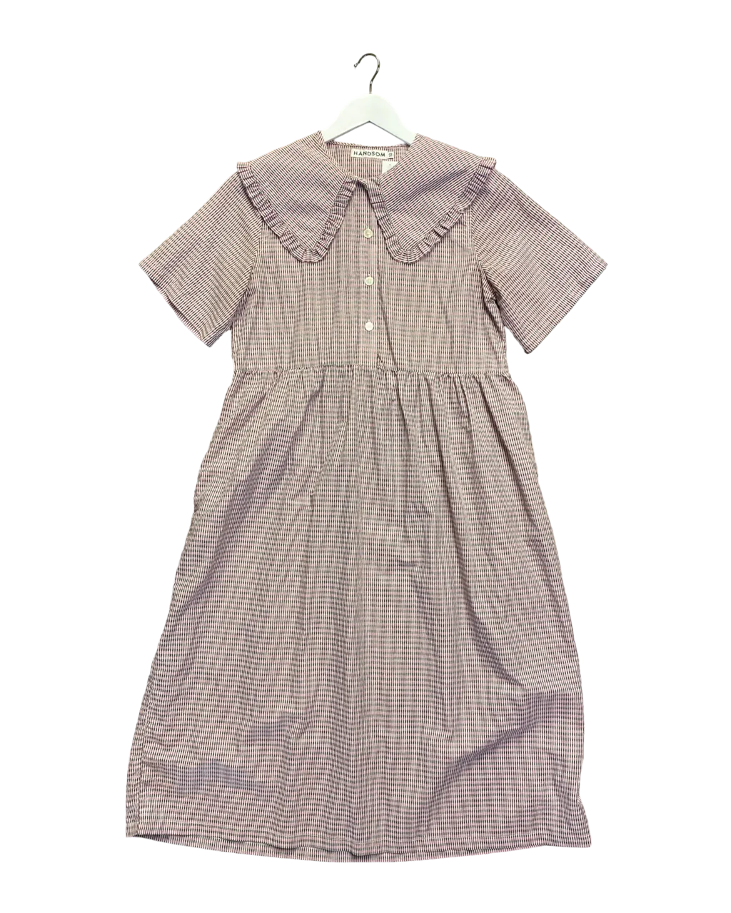 Size 10 | Handsom Frill Collar Seersucker Dress