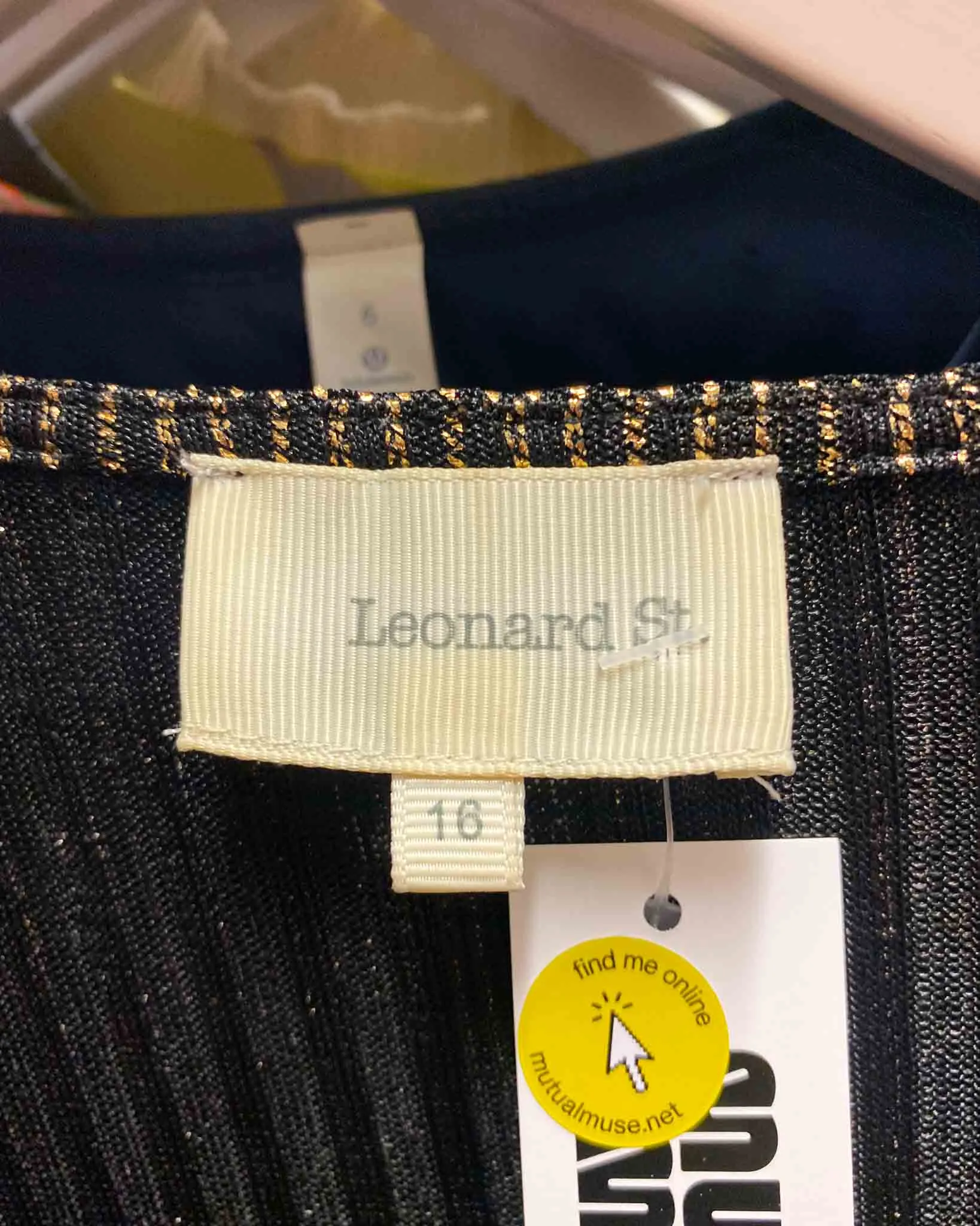 Size 16 | Leonard St Sparkly Gold Party Dress