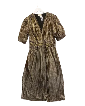 Size 16 | Leonard St Sparkly Gold Party Dress