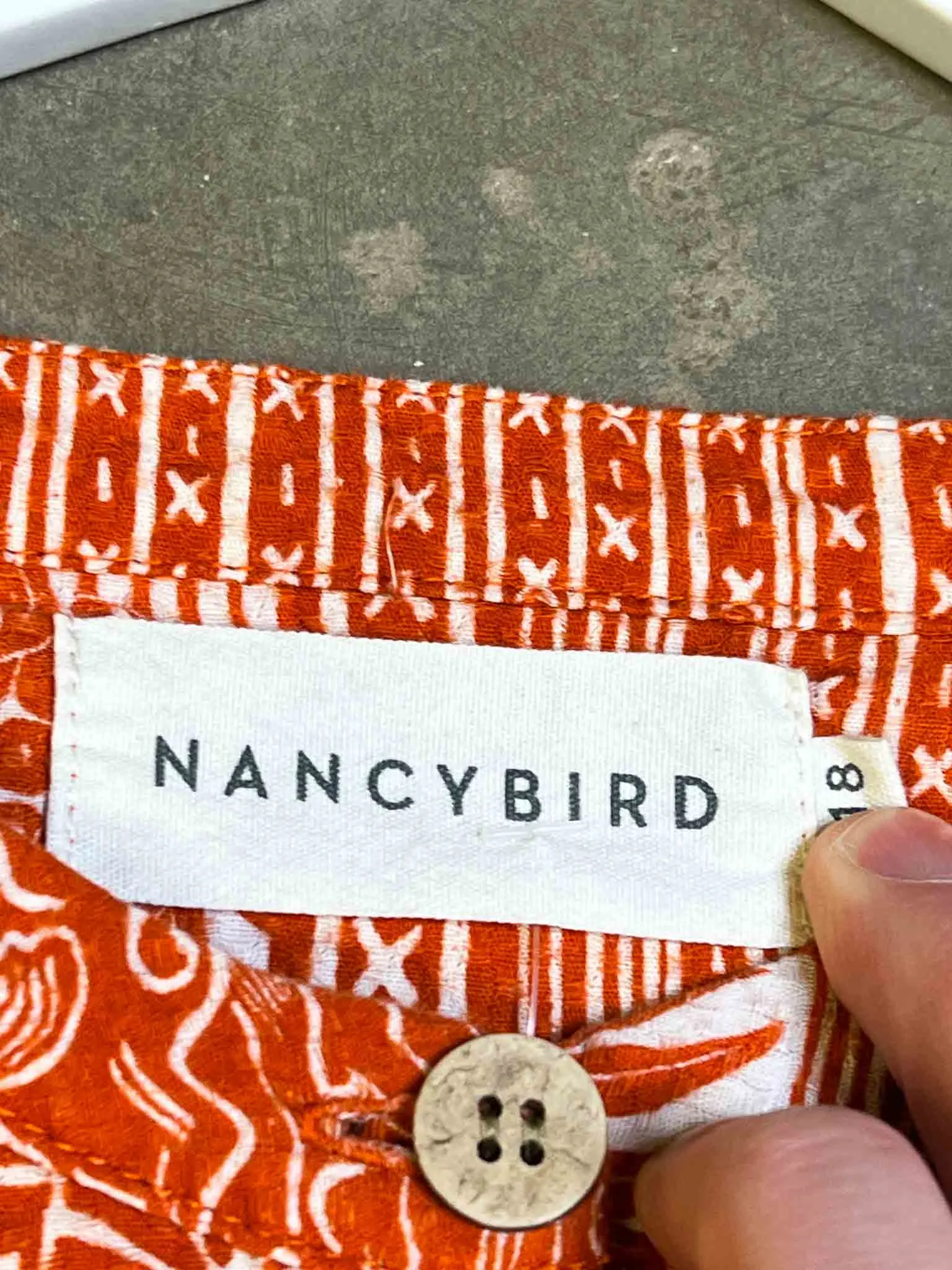 Size 18 | Nancybird Rust Floral Button Down Top