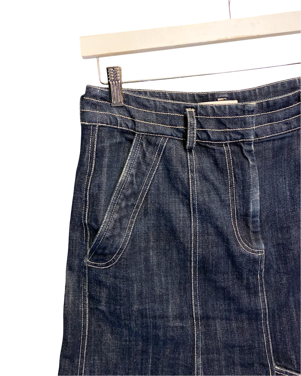 Size 2 (10) | Lee Mathews Denim Midi Skirt