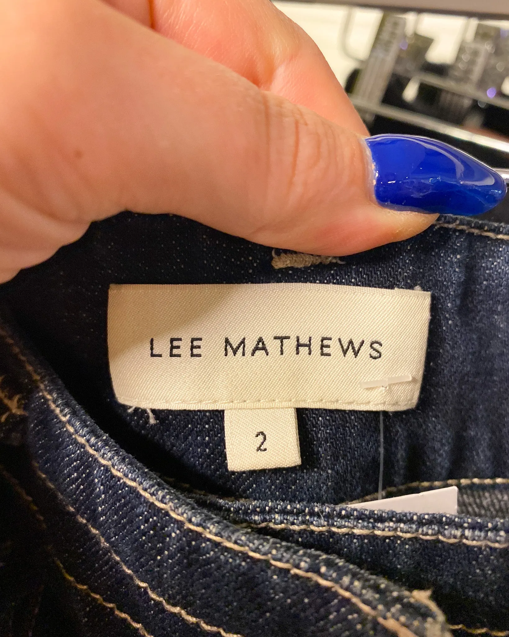 Size 2 (10) | Lee Mathews Denim Midi Skirt