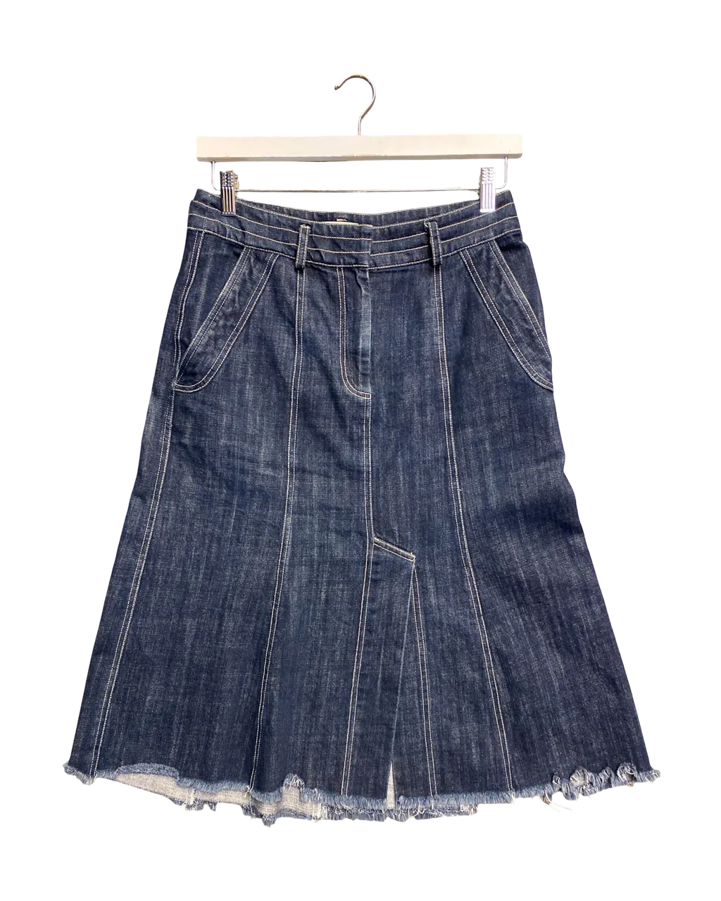 Size 2 (10) | Lee Mathews Denim Midi Skirt