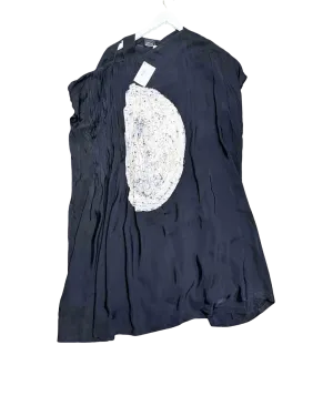 Size 3 (12) | Akira Black Moon Pleated Strap Kaftan