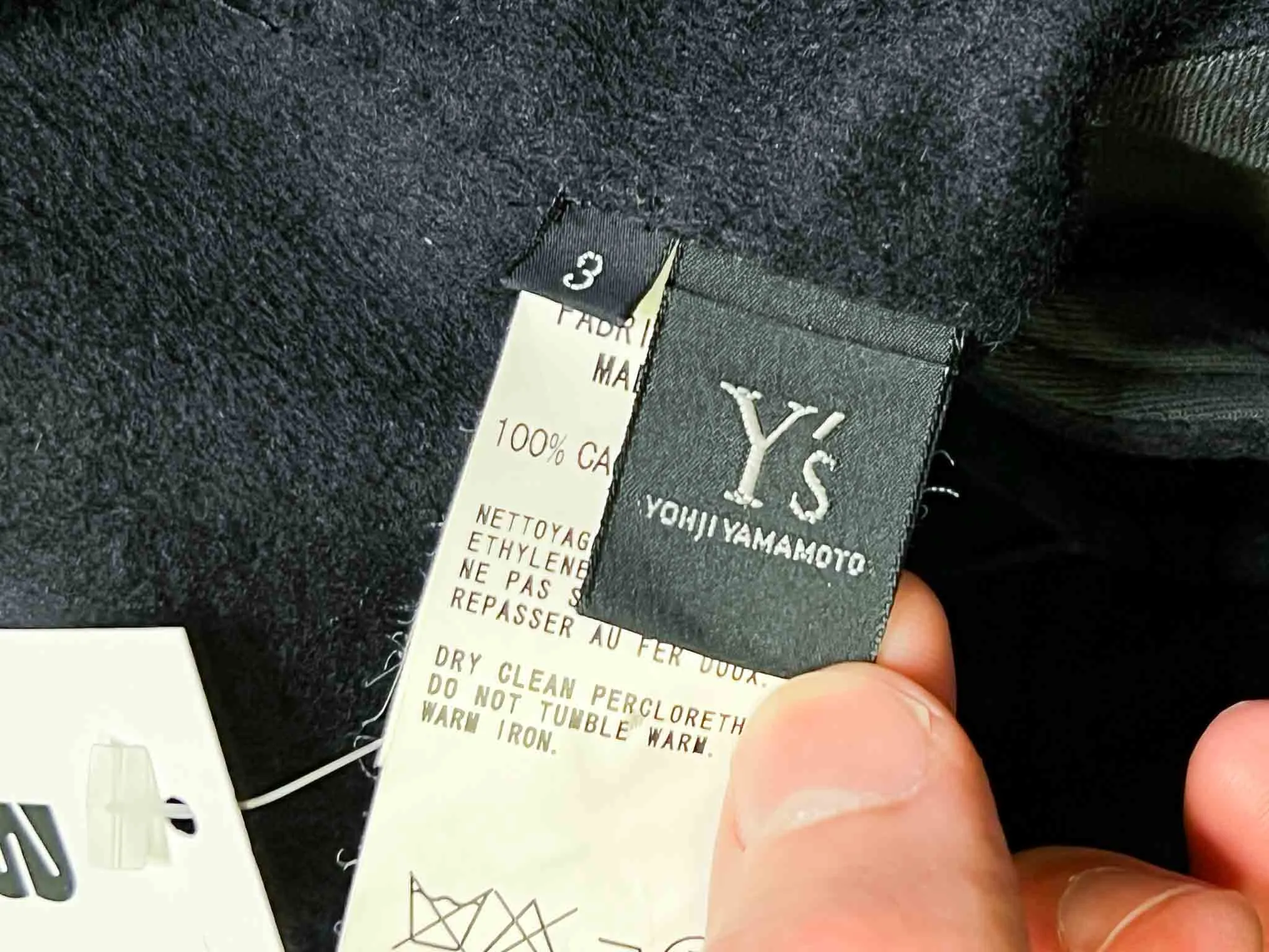 Size 3 (S/M) | Y's Yohji Yamamoto Cashmere Coat