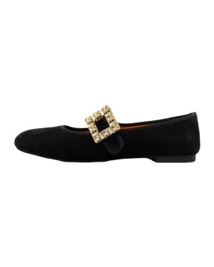 Size 38 | Radical Yes Jewelled Buckle Flats