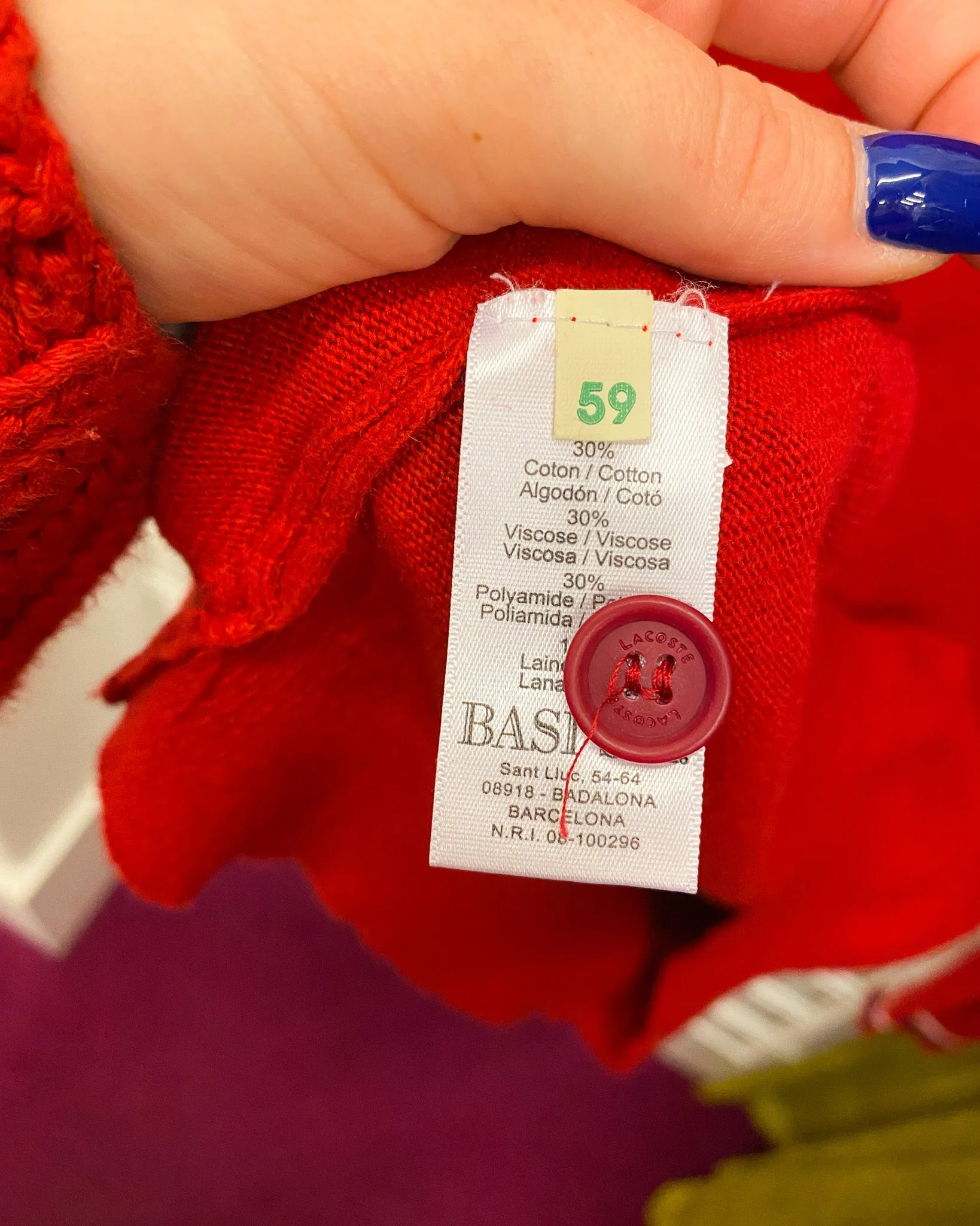 Size 4 (XL) | Lacoste Knit Polo Shirt