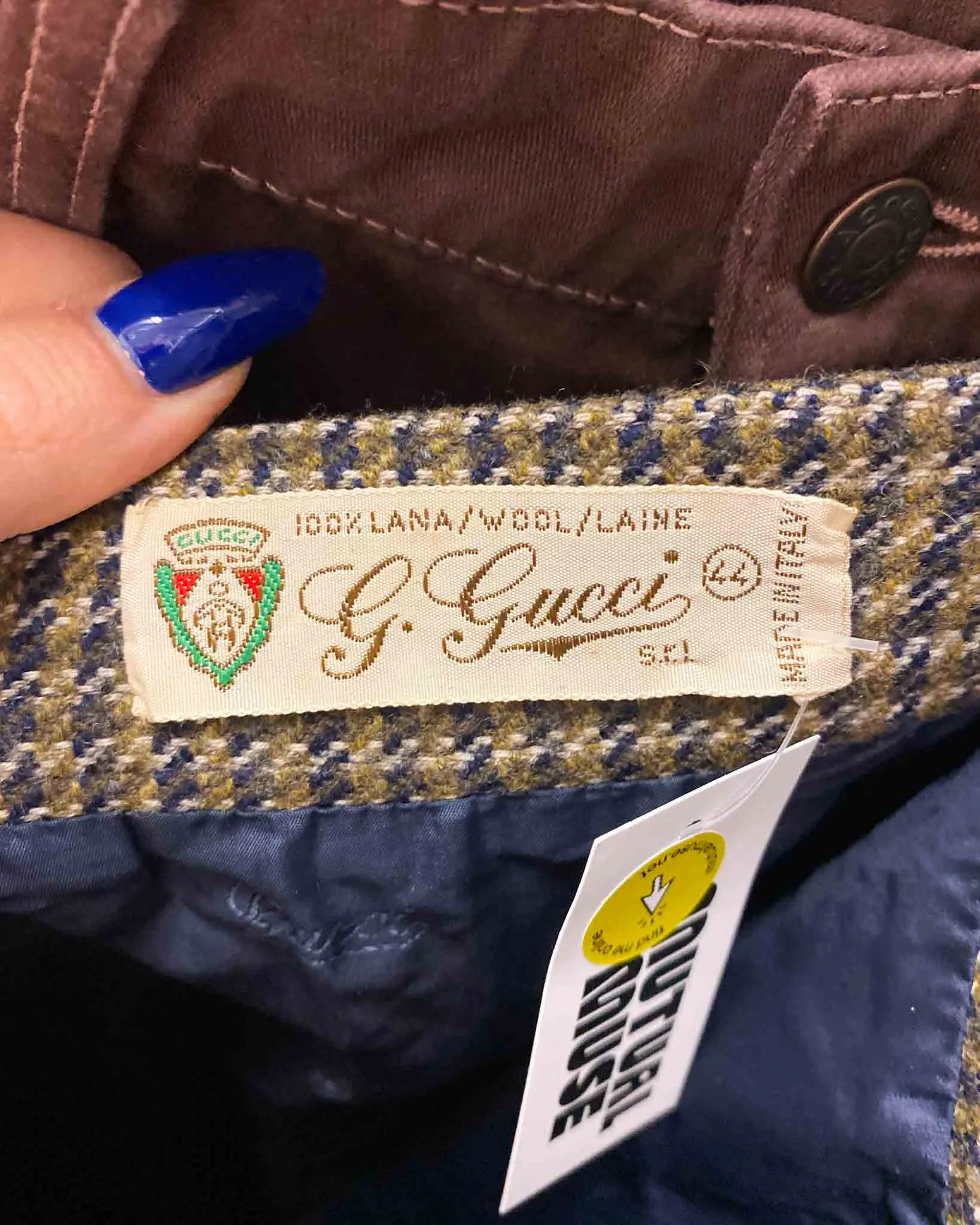 Size 8 | G. Gucci Vintage Wool Tweed Skirt