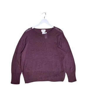 Size L | Uimi Plum Cotton Knit Jumper