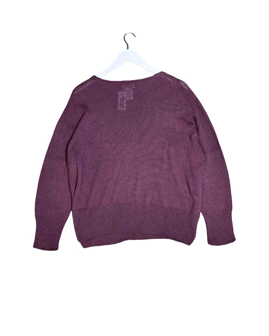 Size L | Uimi Plum Cotton Knit Jumper