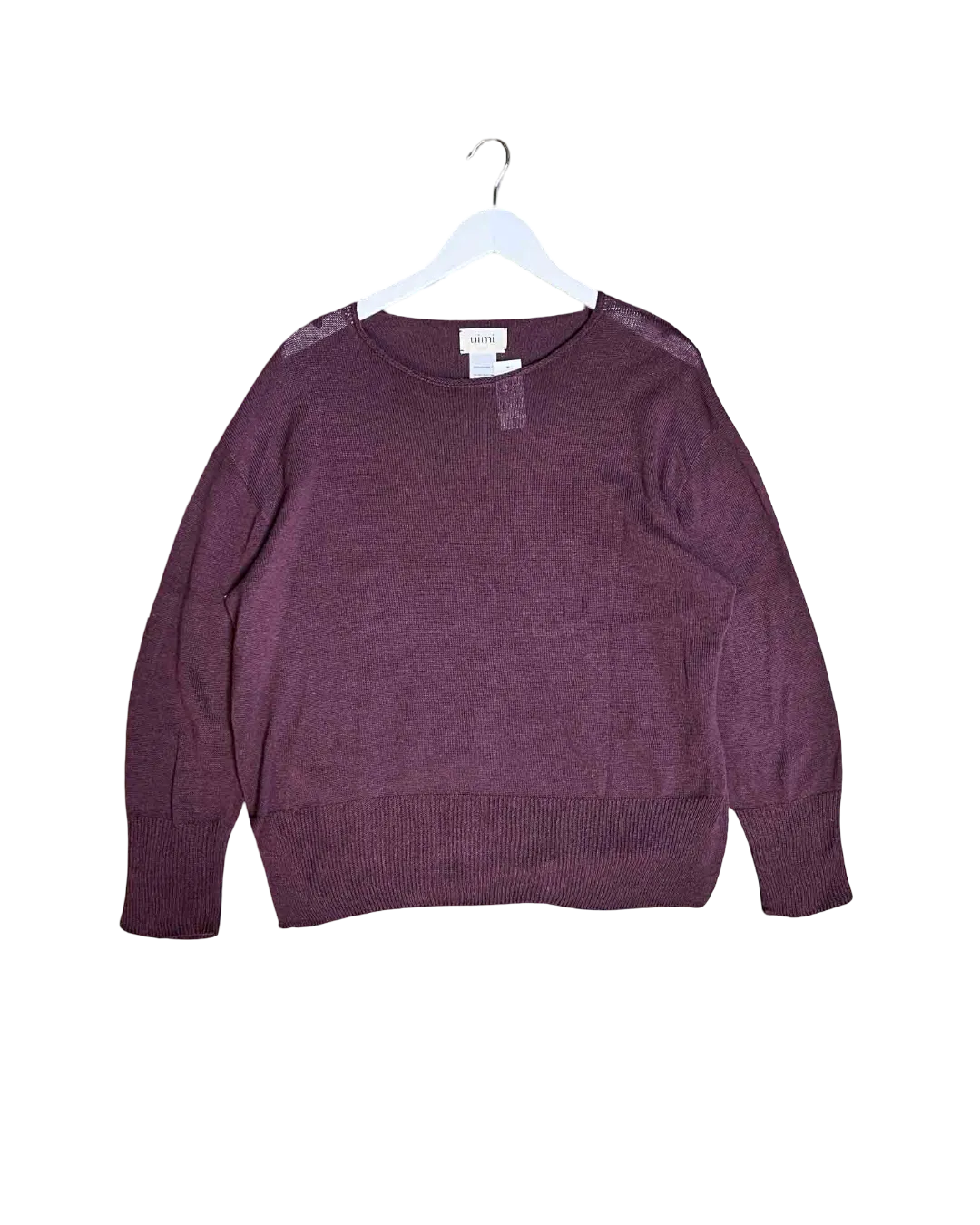 Size L | Uimi Plum Cotton Knit Jumper