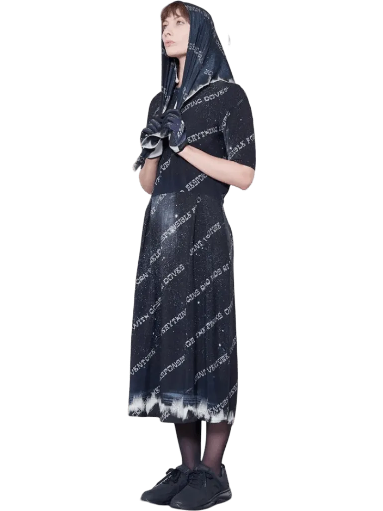 Size L | Verner Galaxy Shift Dress