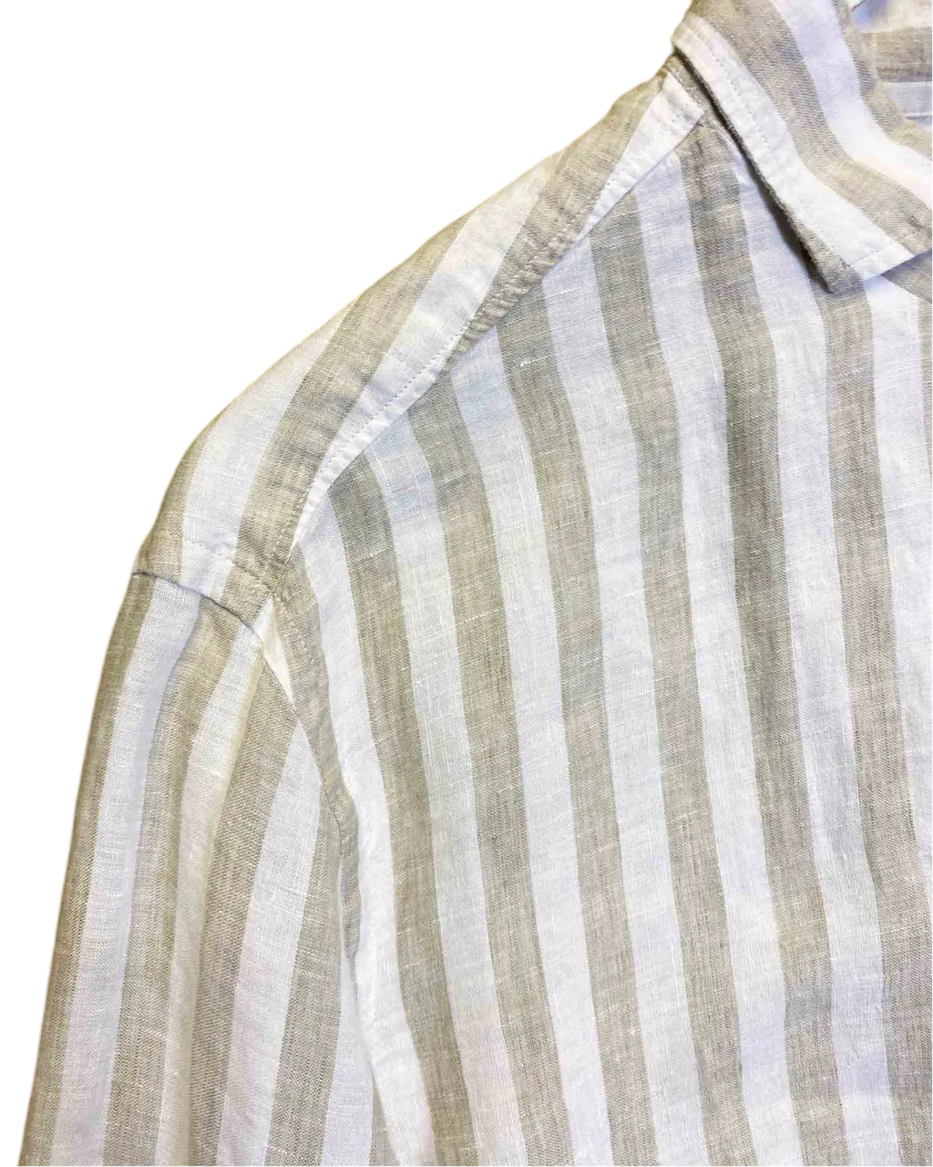 Size M (43) | Pal Zilieri Striped Linen Shirt