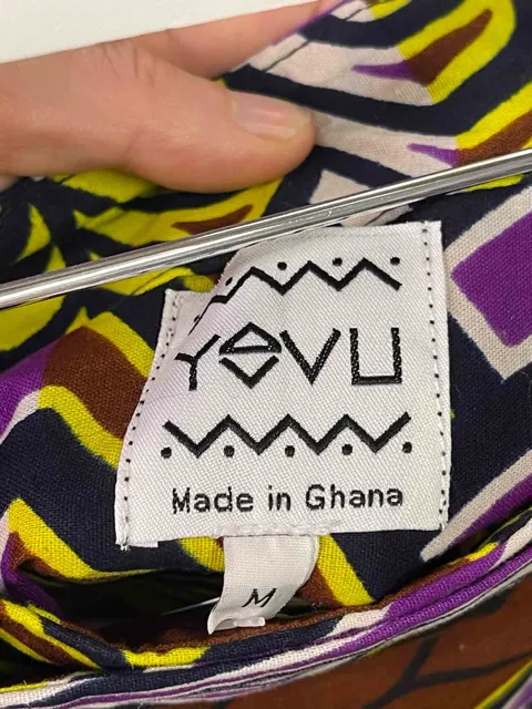 Size M | Yevu Multicoloured Wrap Midi Skirt