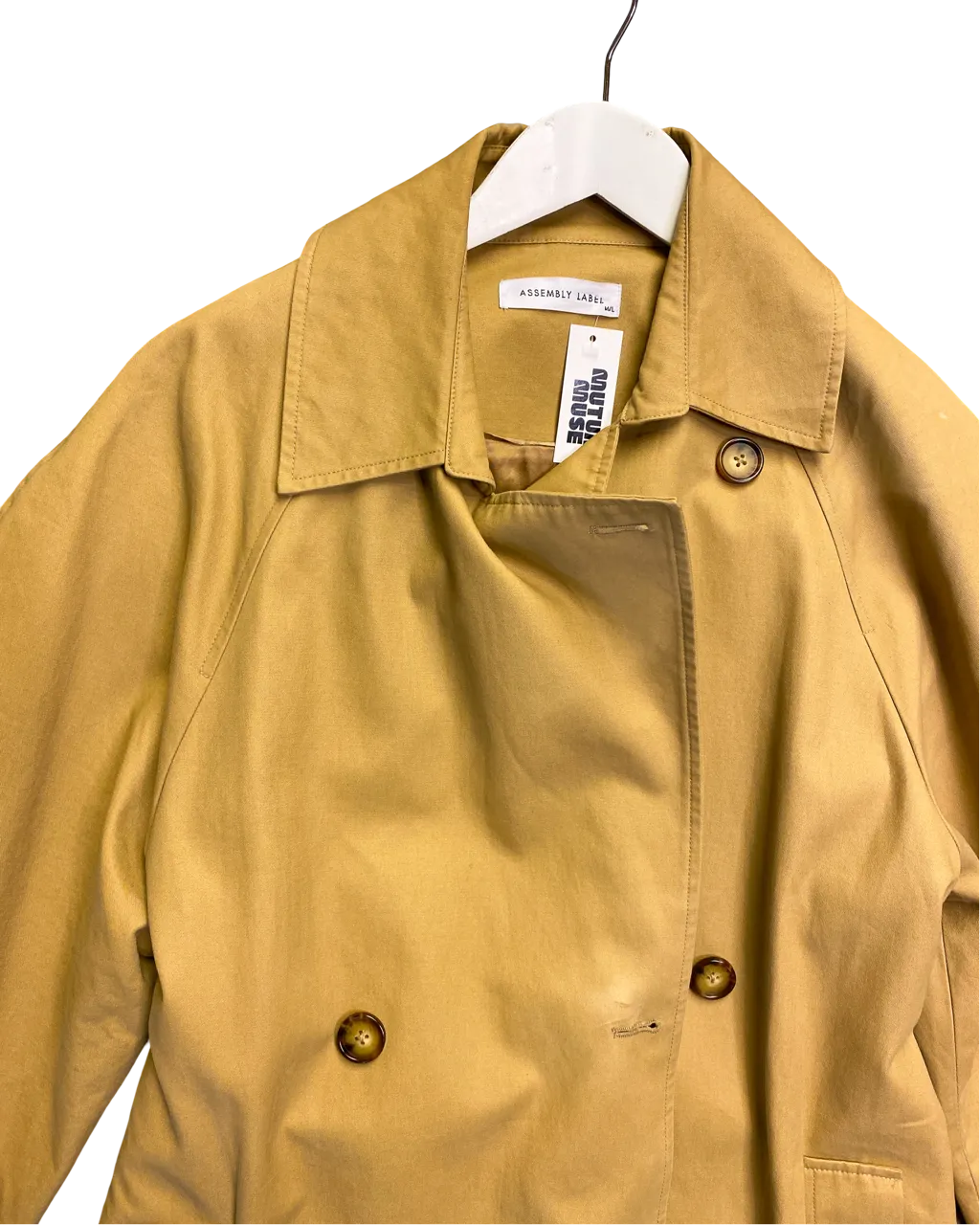 Size M/L | Assembly Label Cotton Trench Coat