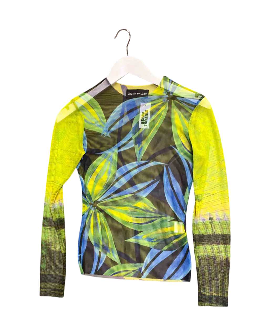 Size S | Louisa Ballou Floral Mesh Top