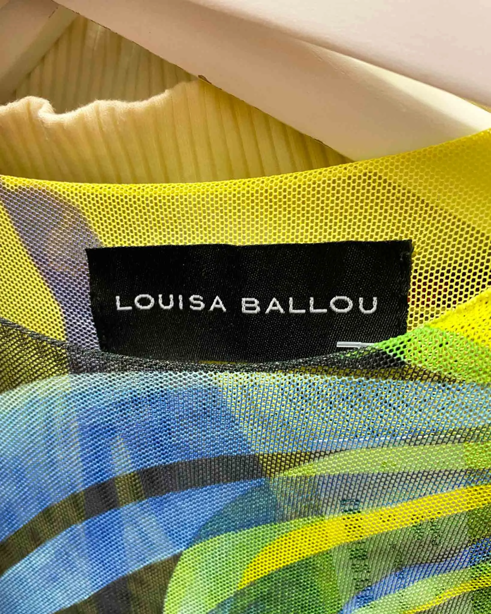 Size S | Louisa Ballou Floral Mesh Top