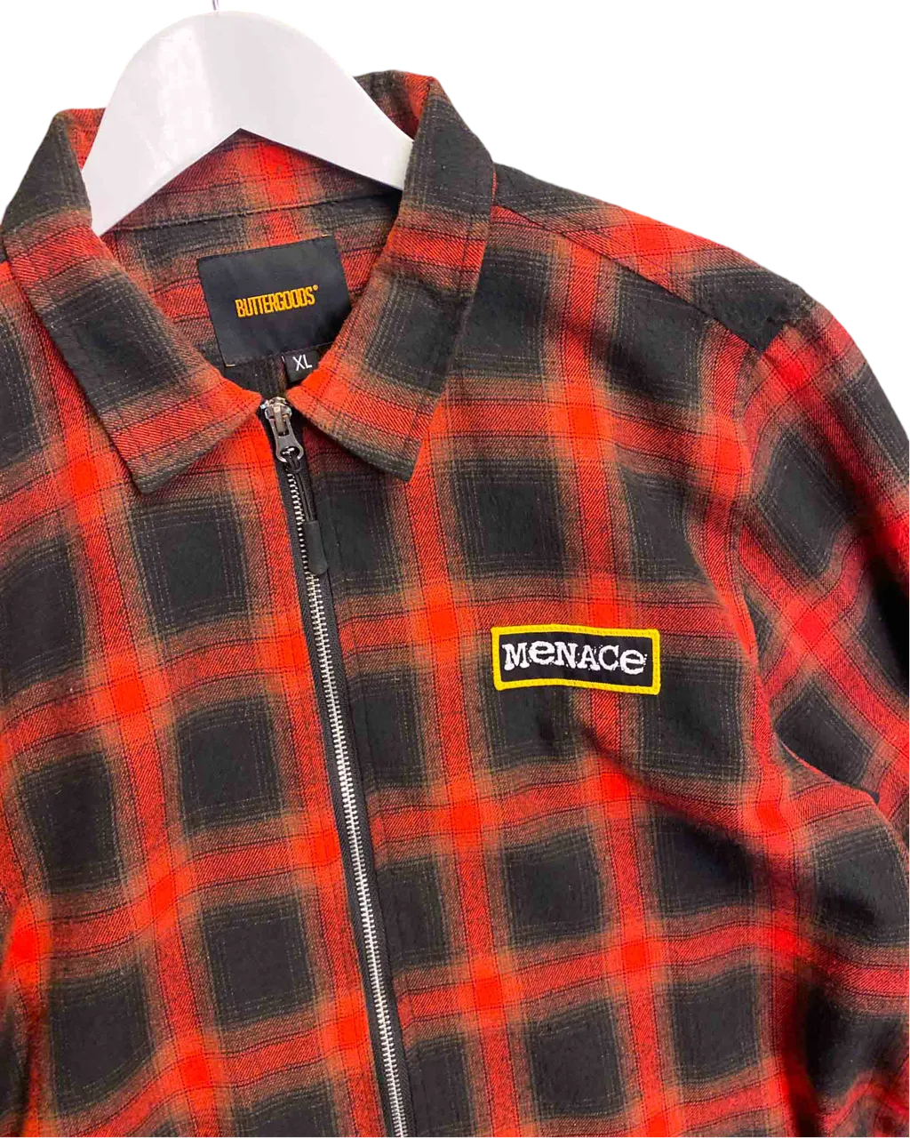 Size XL | Butter Goods Zip Plaid Jacket