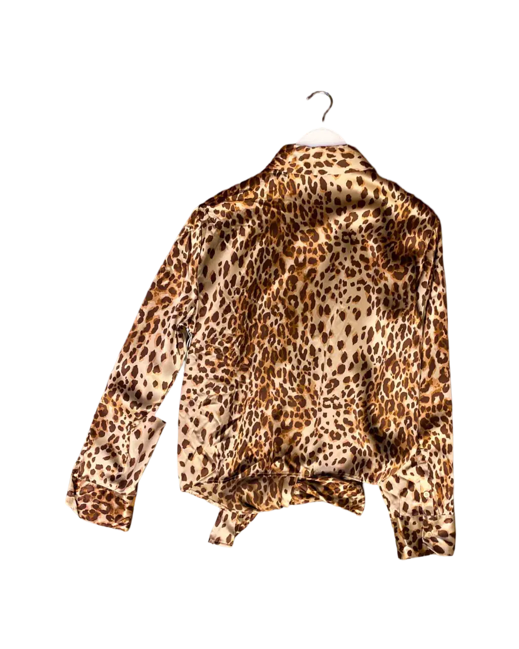Size XL | Reformation Silk Leopard Shirt