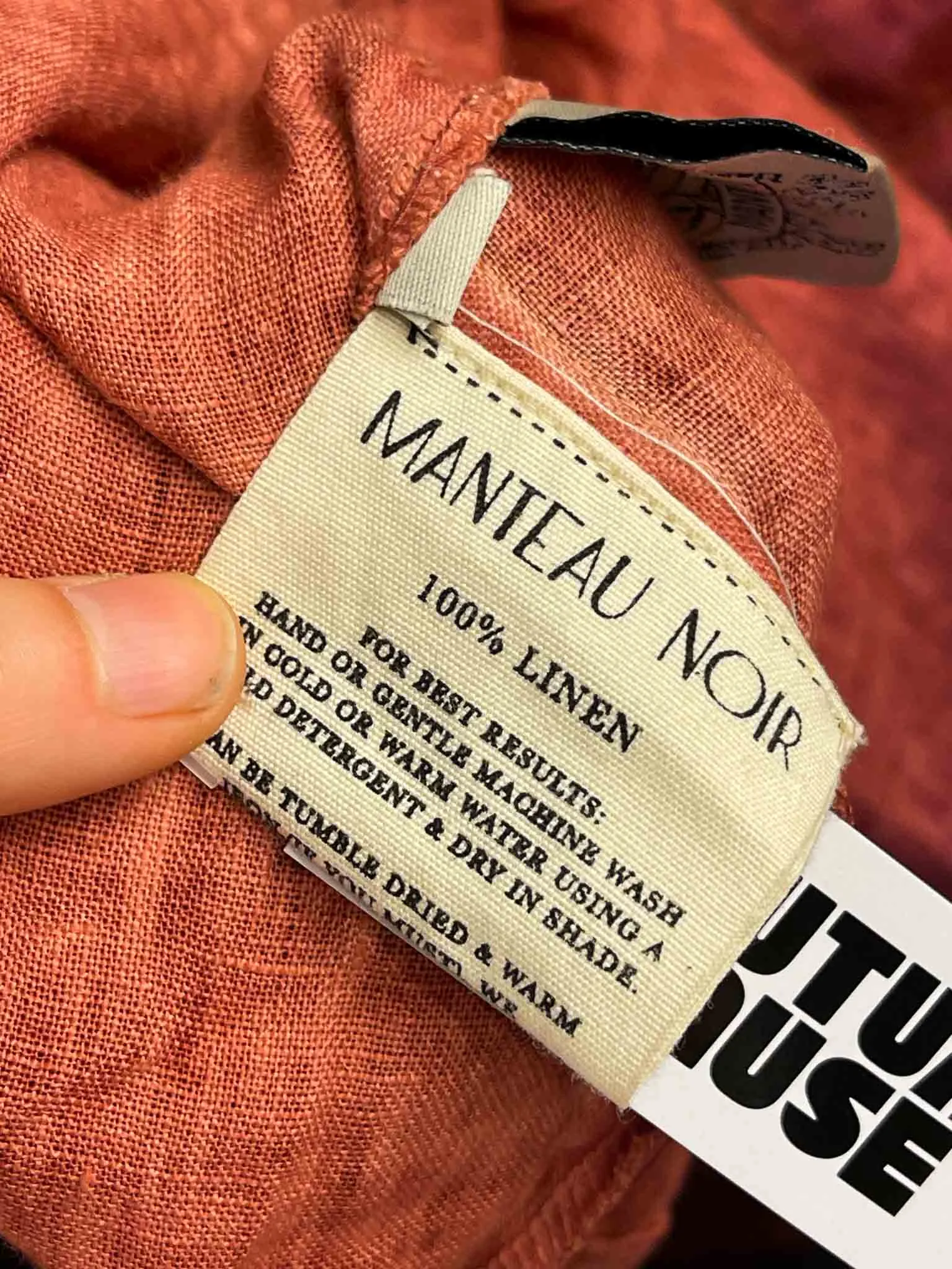 Size XS/S | Manteau Noir Linen Dress