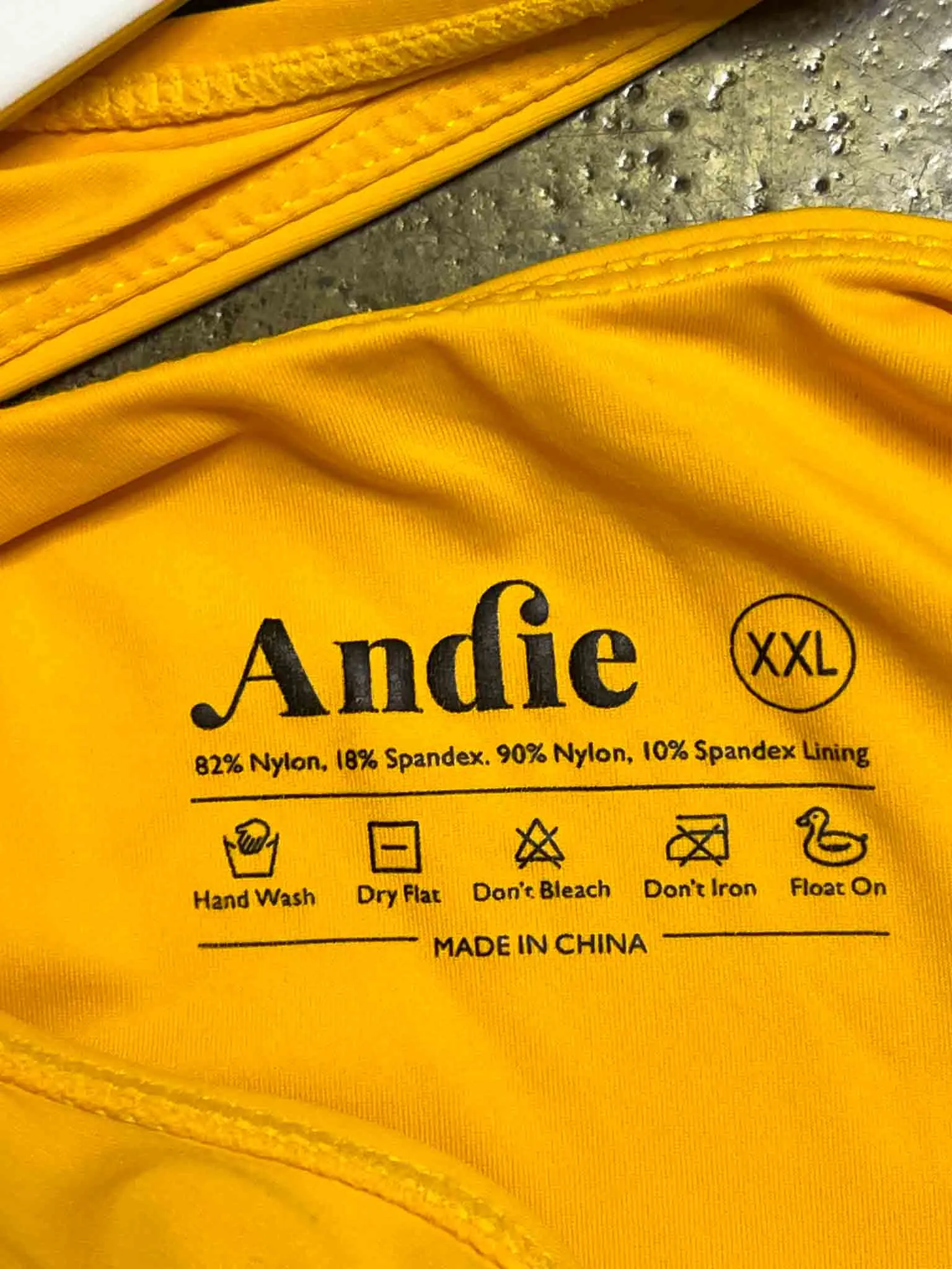 Size XXL | Andie Swim Yellow One-piece Swimsuit
