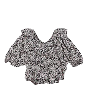 Size XXL | Dôen Oversized Collar Floral Top