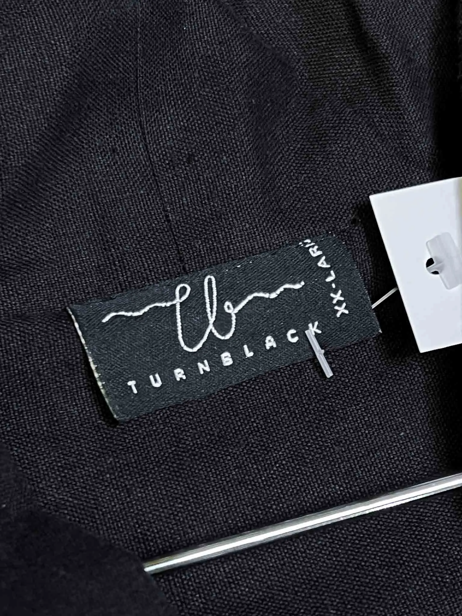 Size XXL | Turn Black Linen Two-Piece Set
